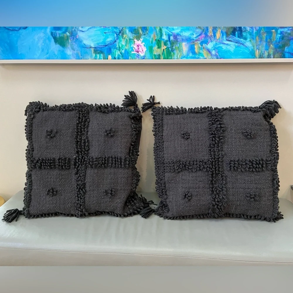 West Elm x Commune Temoayan Pillow Cover, Iron Gate, 24